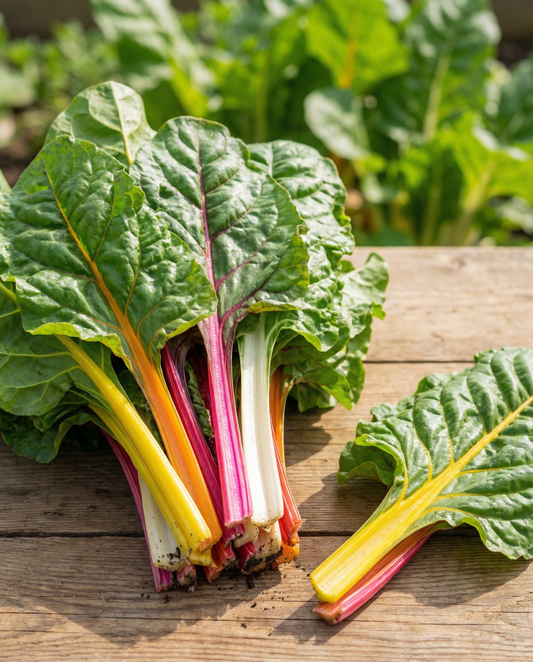 Multicolor Chard Bright Lights Rainbow (Beta vulgaris) – nasiona jednorocznych warzyw od SeedsChoice