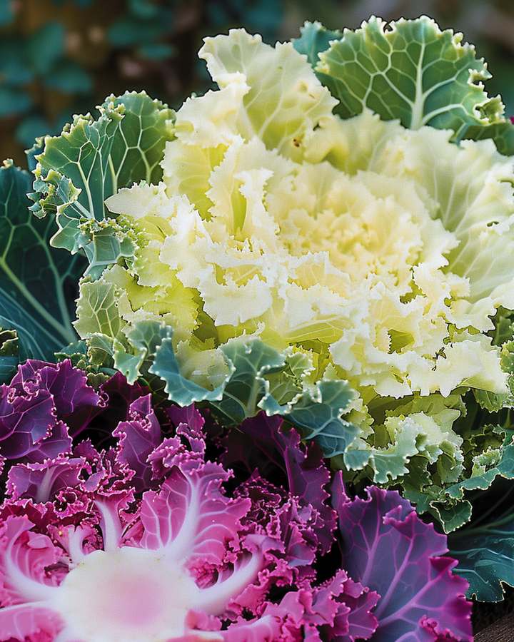 Nasiona ozdobnej kapusty feston liść mieszanka (Brassica oleracea) – jednoroczne warzywo