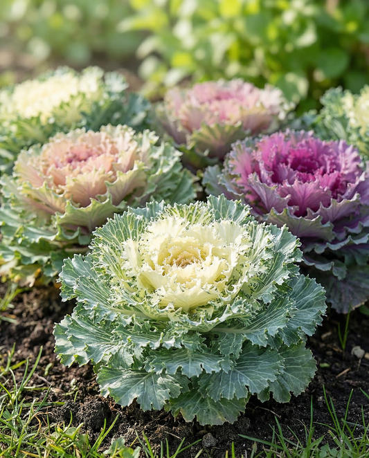 Ozdobna kapusta feston liść mieszanka (Brassica oleracea) – jednoroczne nasiona warzyw od SeedsChoice