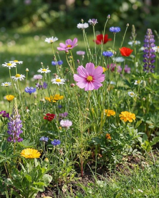 Wildflower Mix 250g 125 M2 Coverage (Linum usitatissimum) – annual flower seeds from SeedsChoice