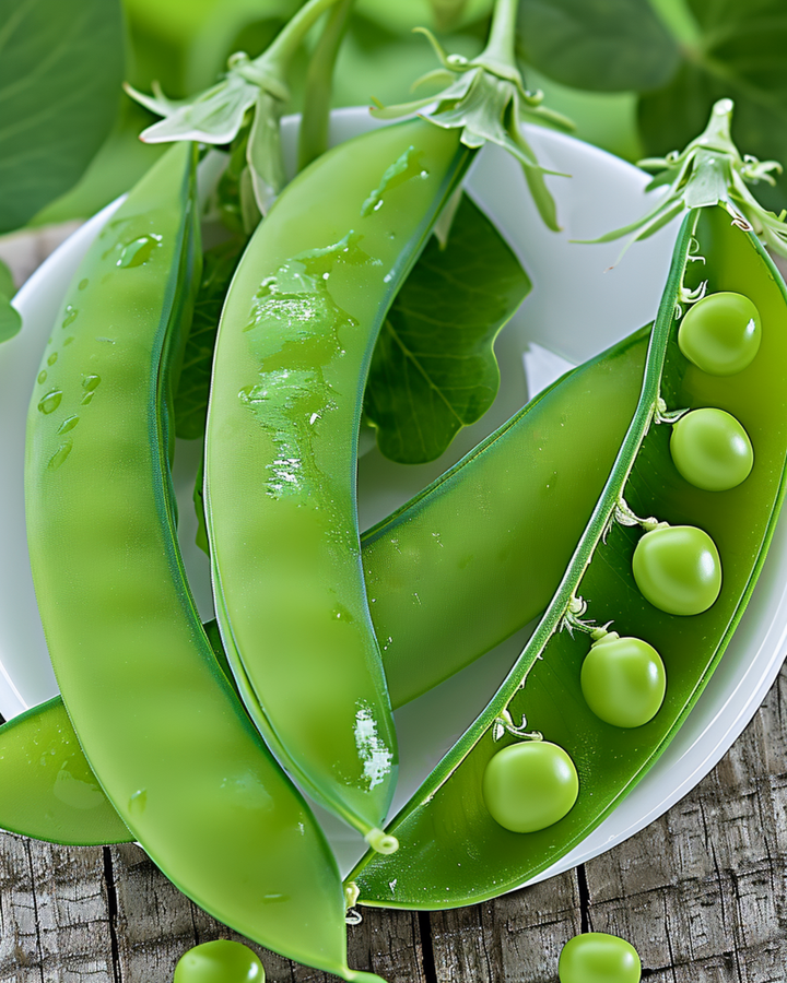 Nasiona grochu cukrowego łuskowego Delikett (Pisum sativum) – jednoroczne warzywo