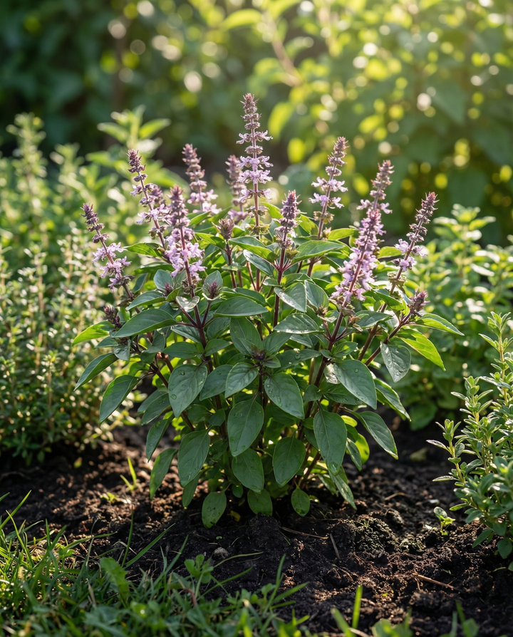 Cinnamon Basil seeds (Ocimum basilicum) – organic annual herb