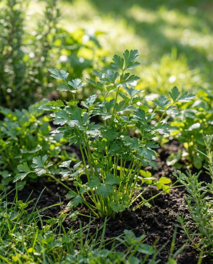 Nasiona pietruszki naciowej (Petroselinum crispum) – organiczne zioło dwuletnie