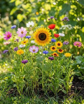 Organic Cut Flowers Mixture Seeds Annual Flower Mix