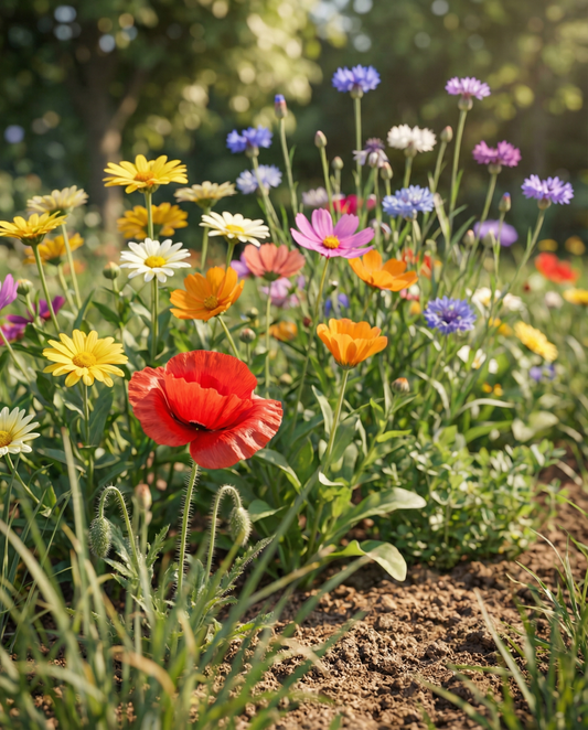 Friendly Summerflowers Mix 15m2 Pack – annual flower seeds from SeedsChoice