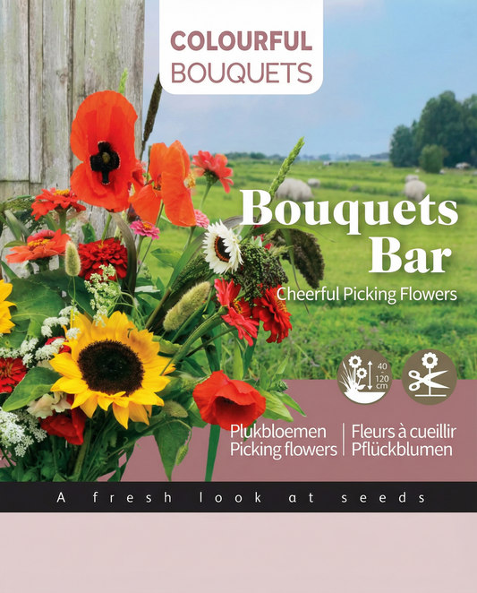 Picking Colourful Mix Bouquet Bar – annual grow kit seeds from SeedsChoice