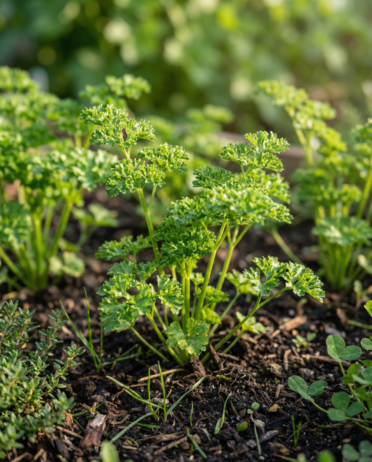 Taśma nasienna pietruszki Moss Curled (Petroselinum crispum) – jednoroczna taśma nasienna od SeedsChoice