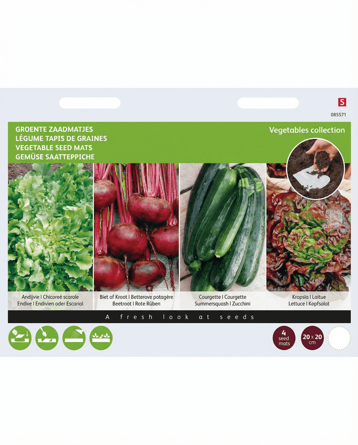 Maty biodegradowalne papierowe z nasionami 4 szt. 20x20 cm – maty nasienne