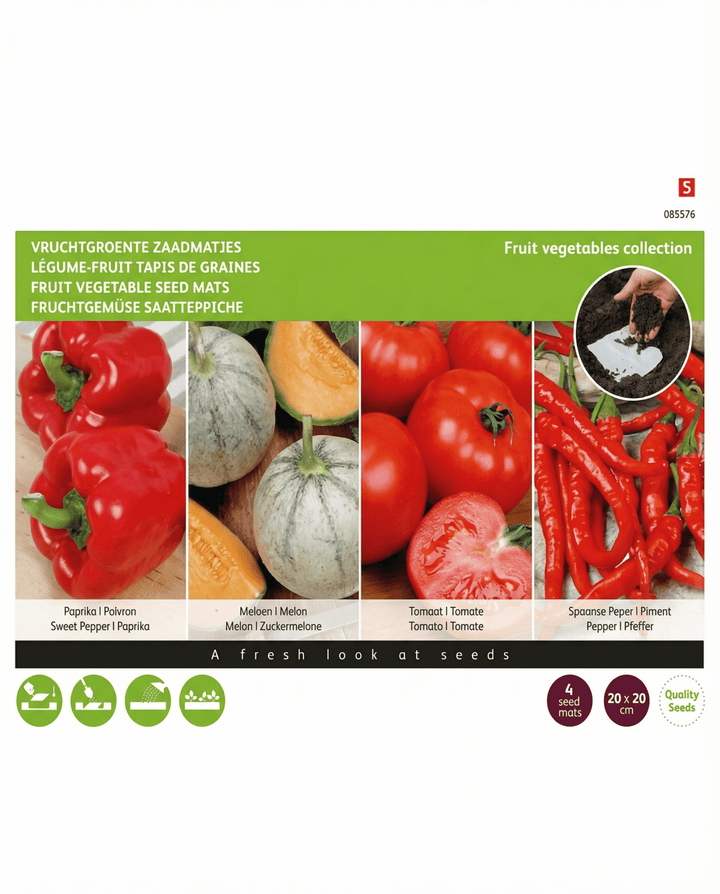 Maty nasienne Fruit Mats 4 Pack 20x20 Cm (Capsicum annuum) – maty z nasionami