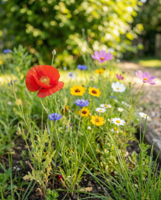 Roadside Wildflower Mix 25m2 Pokrycie – nasiona jednorocznych kwiatów od SeedsChoice