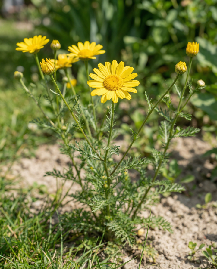 Nasiona złocienia barwierskiego (Anthemis tinctoria) – kwiat dwuletni