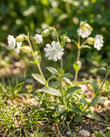 Nasiona lepnicy białej (Silene latifolia) – kwiat wieloletni
