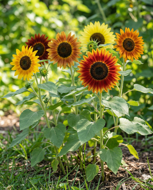 Ozdobny słonecznik Multicolor Mix (Helianthus annuus) – nasiona jednorocznych kwiatów od SeedsChoice