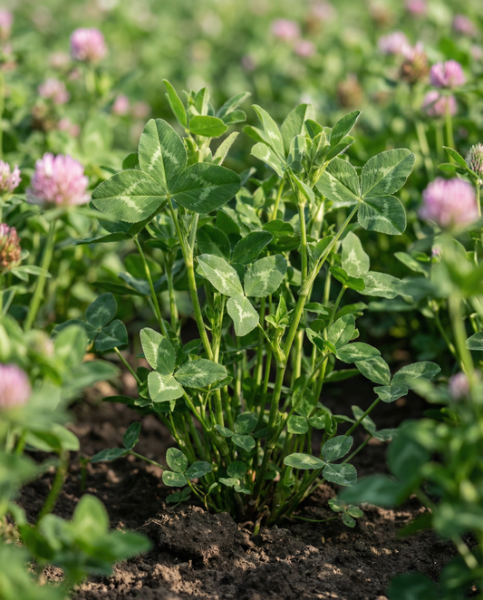 Czerwona koniczyna jako nawóz zielony 150g (Trifolium pratense) – wieloletnie nasiona nawozu zielonego od SeedsChoice